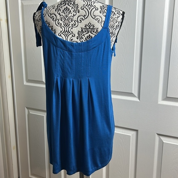 Cable & Gauge Blue Sleeveless Top with Tie Straps M - Picture 3 of 6
